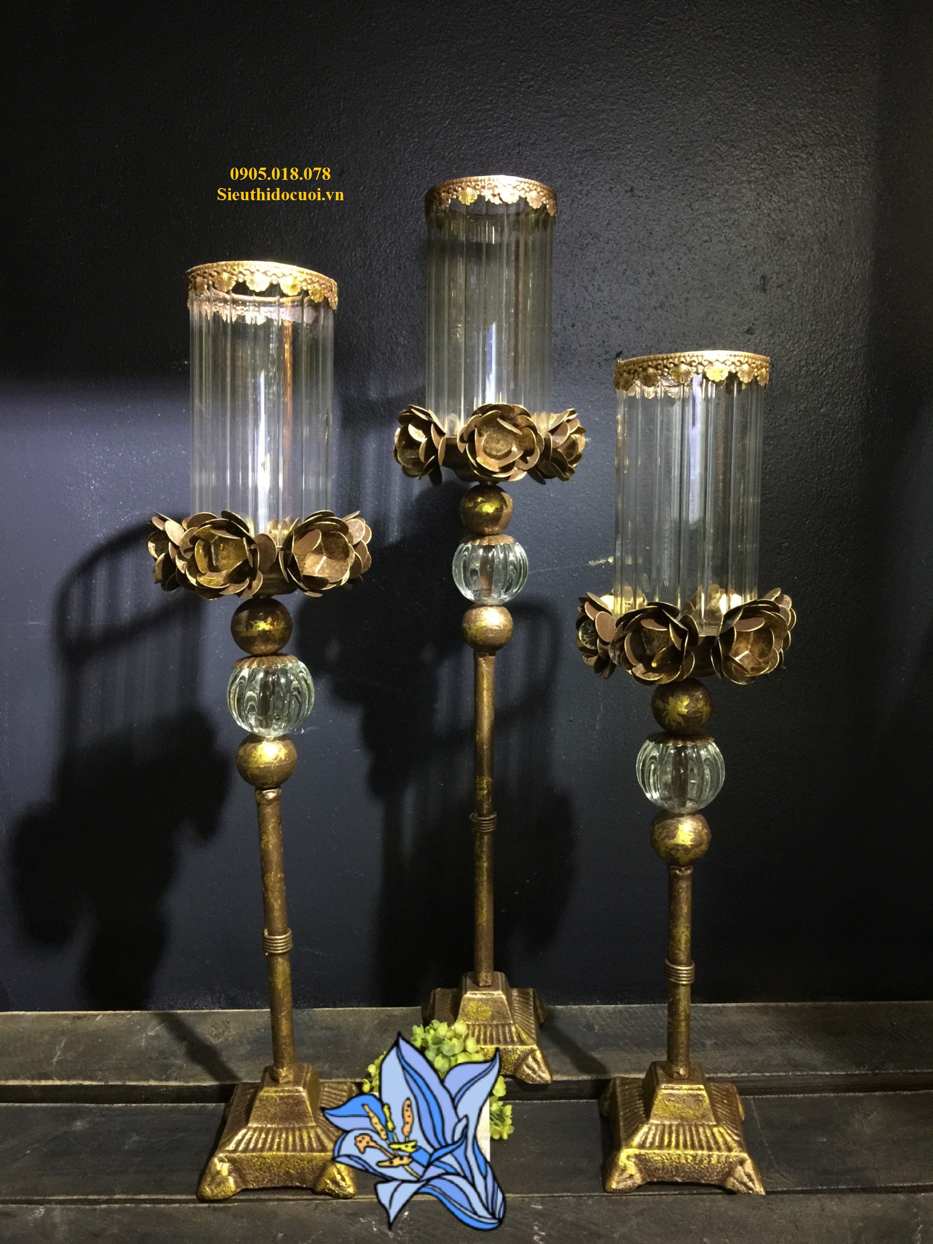 Chân nến trang trí giá rẻ Chân nến trang trí giá rẻ