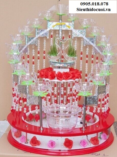 Tháp ly đám cưới mẫu TL2 Tháp ly đám cưới mẫu TL2