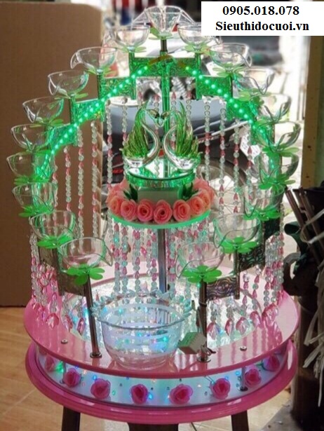 Tháp ly đám cưới mẫu TL2 Tháp ly đám cưới mẫu TL2