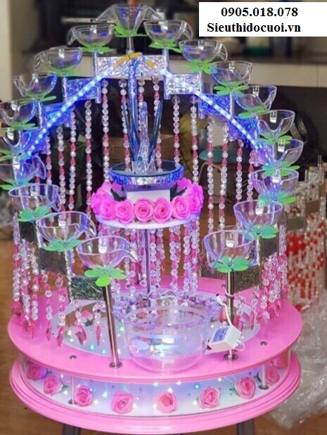 Tháp ly đám cưới mẫu TL2 Tháp ly đám cưới mẫu TL2