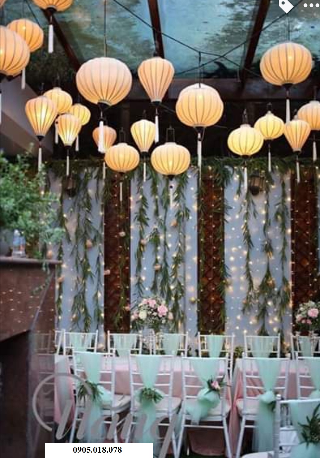 Lồng đèn trang trí rạp cưới Lồng đèn trang trí rạp cưới