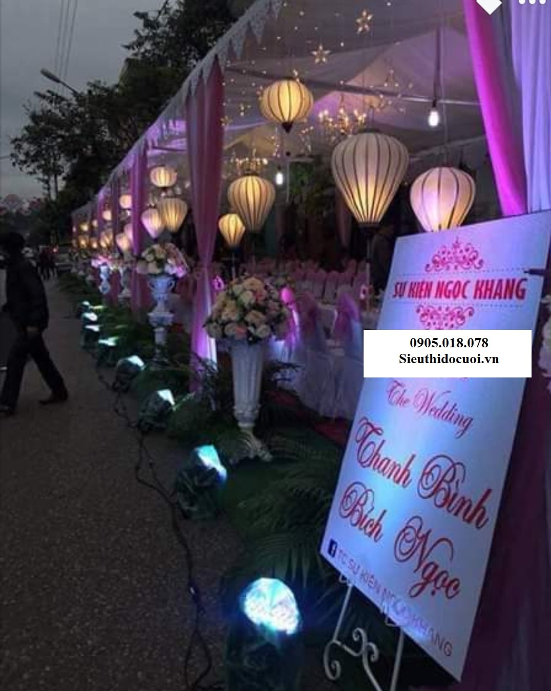 Lồng đèn trang trí rạp cưới Lồng đèn trang trí rạp cưới