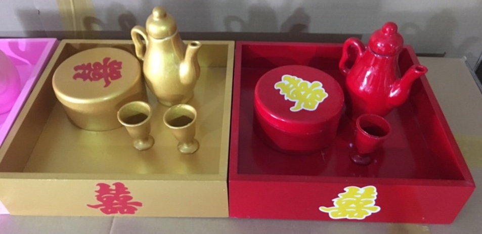 Mâm quả, khay, bình rượu và khăn Mâm quả, khay, bình rượu và khăn