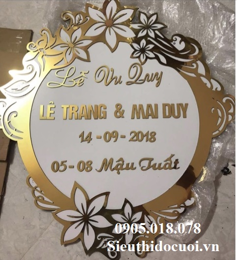 Bảng Chữ và Bảng Số, Bảng trang trí cổng cưới Bảng Chữ và Bảng Số, Bảng trang trí cổng cưới