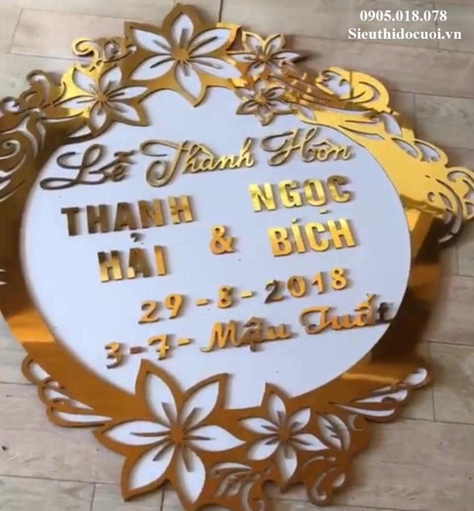 Bảng Chữ và Bảng Số, Bảng trang trí cổng cưới Bảng Chữ và Bảng Số, Bảng trang trí cổng cưới