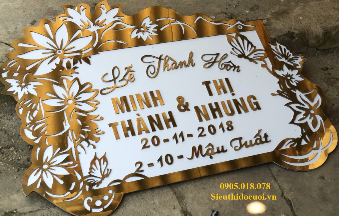 Bảng Chữ và Bảng Số, Bảng trang trí cổng cưới Bảng Chữ và Bảng Số, Bảng trang trí cổng cưới