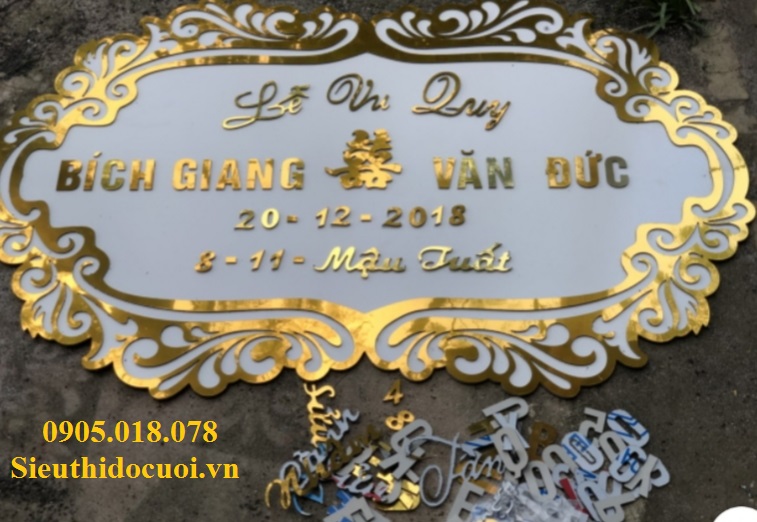 Bảng Chữ và Bảng Số, Bảng trang trí cổng cưới Bảng Chữ và Bảng Số, Bảng trang trí cổng cưới