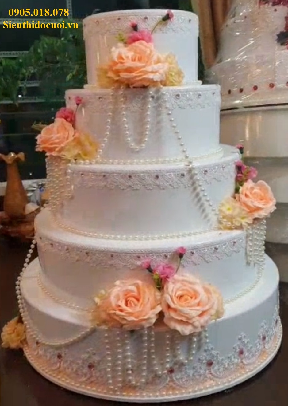 Bánh kem giả 5 tầng, Bánh kem mô hình 5 tầng Bánh kem giả 5 tầng, Bánh kem mô hình 5 tầng