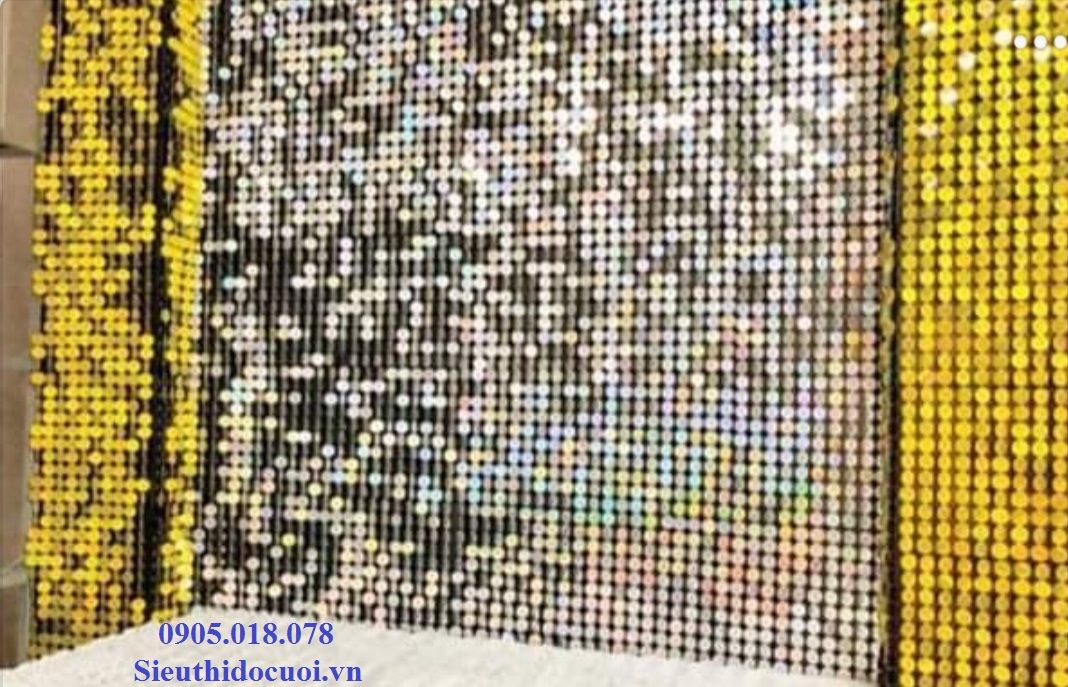 Tấm KIm sa động trang trí backdrop, ốp trụ, bảng hiệu Tấm KIm sa động trang trí backdrop, ốp trụ, bảng hiệu