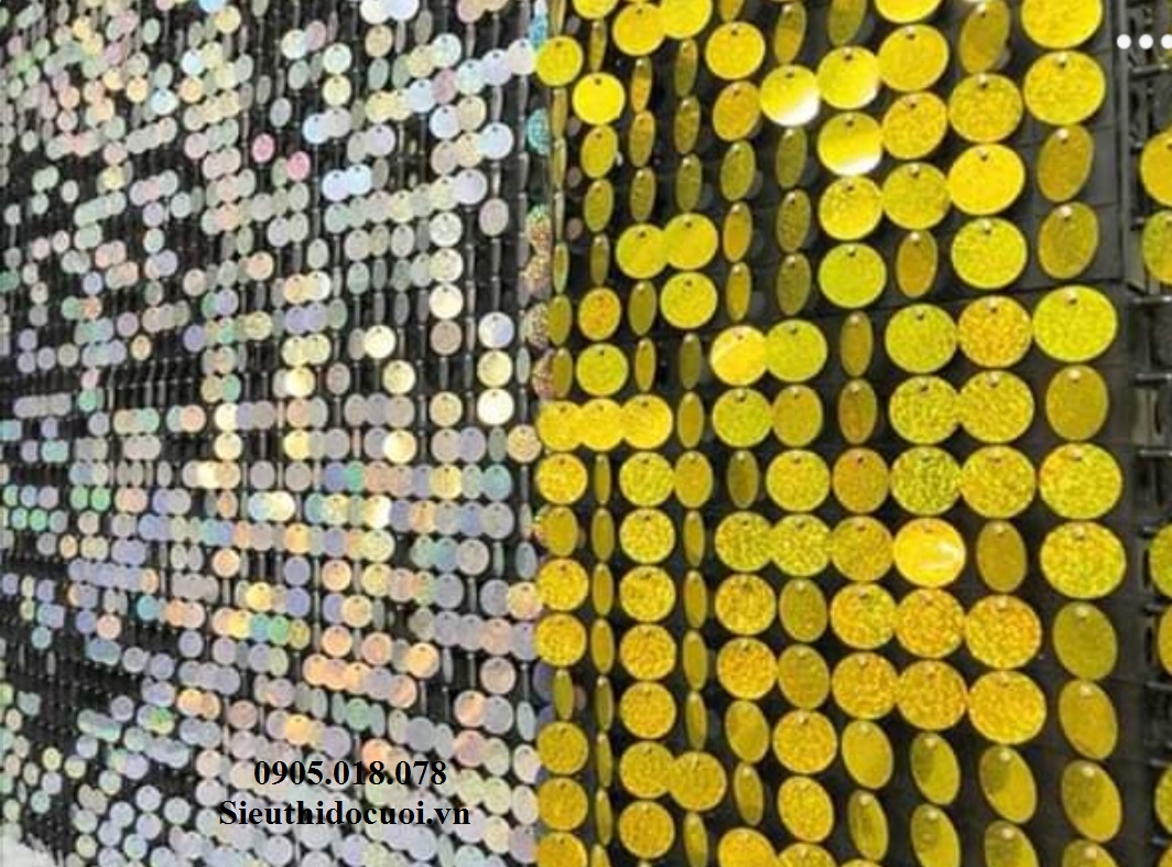 Tấm KIm sa động trang trí backdrop, ốp trụ, bảng hiệu Tấm KIm sa động trang trí backdrop, ốp trụ, bảng hiệu