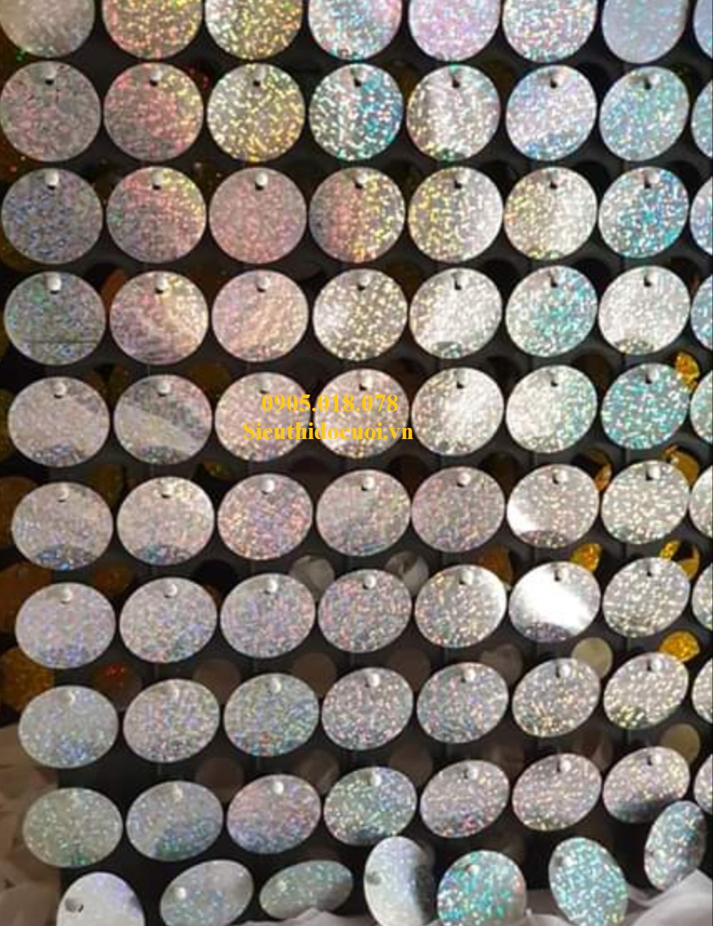 Tấm KIm sa động trang trí backdrop, ốp trụ, bảng hiệu Tấm KIm sa động trang trí backdrop, ốp trụ, bảng hiệu