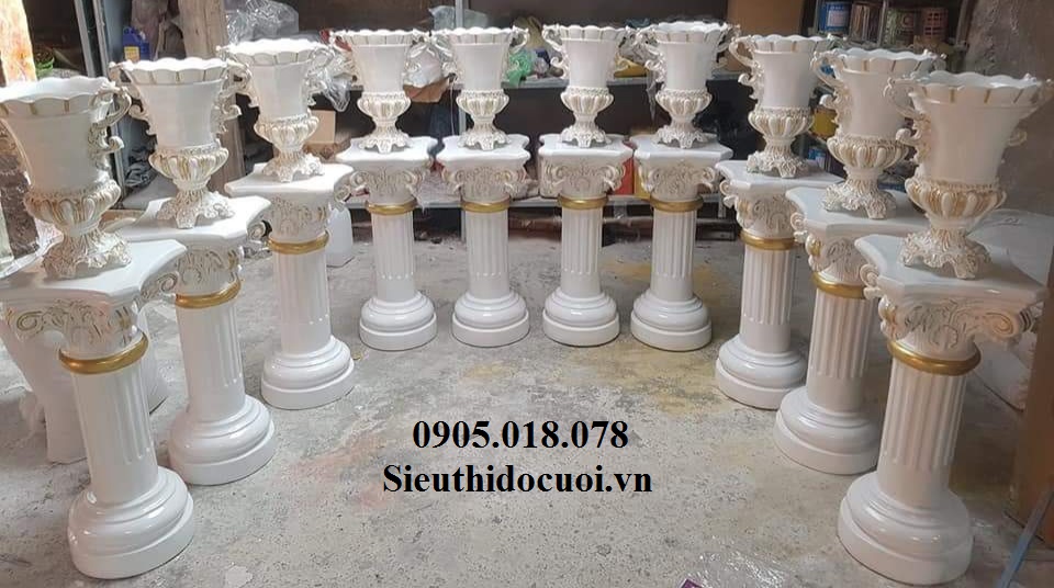 Đôn hoa đám cưới, trụ hoa đám cưới Đôn hoa đám cưới, trụ hoa đám cưới