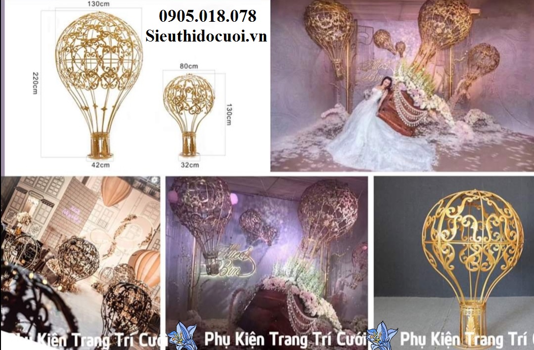 Khinh khí cầu mô hình trang trí Khinh khí cầu mô hình trang trí