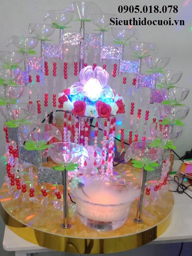 Tháp ly champagne xếp tầng mẫu TL26 Tháp ly champagne xếp tầng mẫu TL26