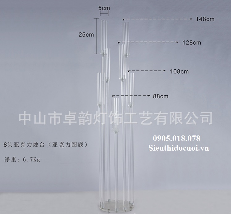 Chân nến trong suốt Chân nến trong suốt