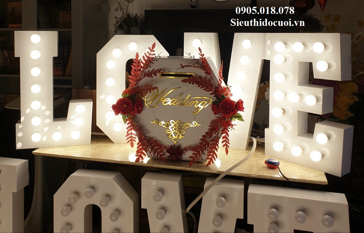 Chữ cái mica đèn led Chữ cái mica đèn led