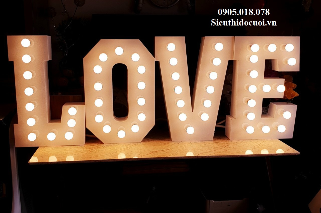 Chữ cái mica đèn led Chữ cái mica đèn led