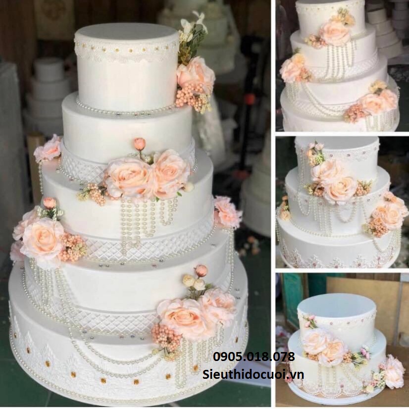 bánh gato mô hình đám cưới 600