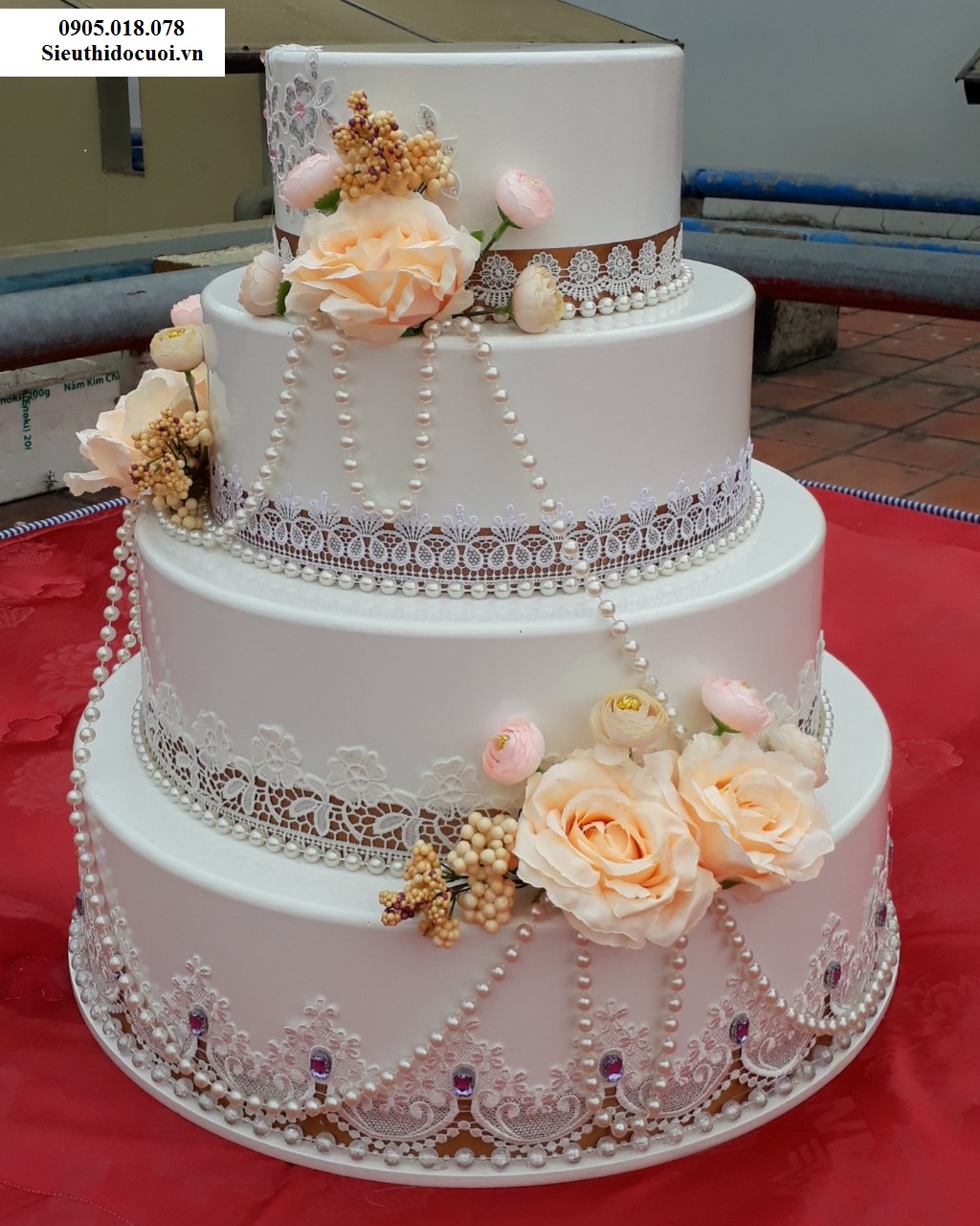 Bánh kem giả 4 tầng, Bánh kem mô hình 4 tầng Bánh kem giả 4 tầng, Bánh kem mô hình 4 tầng