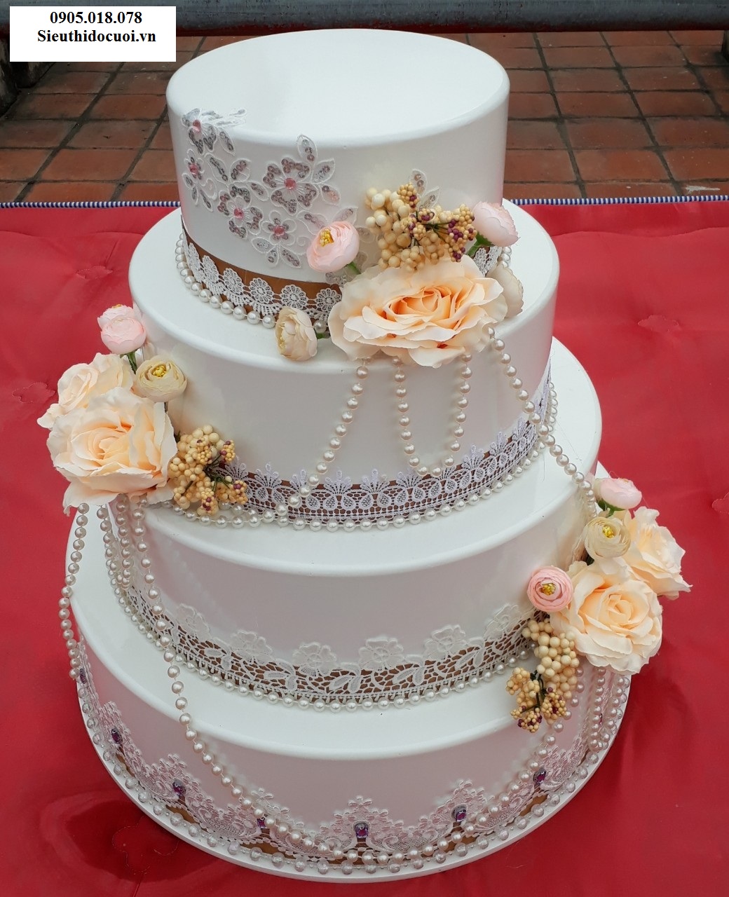 Bánh kem giả 4 tầng, Bánh kem mô hình 4 tầng Bánh kem giả 4 tầng, Bánh kem mô hình 4 tầng