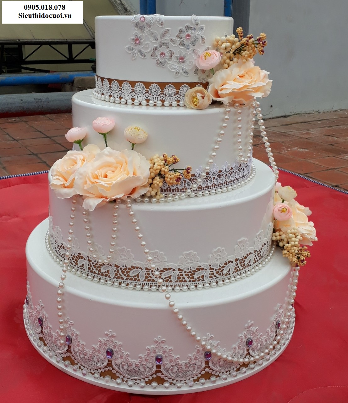 Bánh kem giả 4 tầng, Bánh kem mô hình 4 tầng Bánh kem giả 4 tầng, Bánh kem mô hình 4 tầng