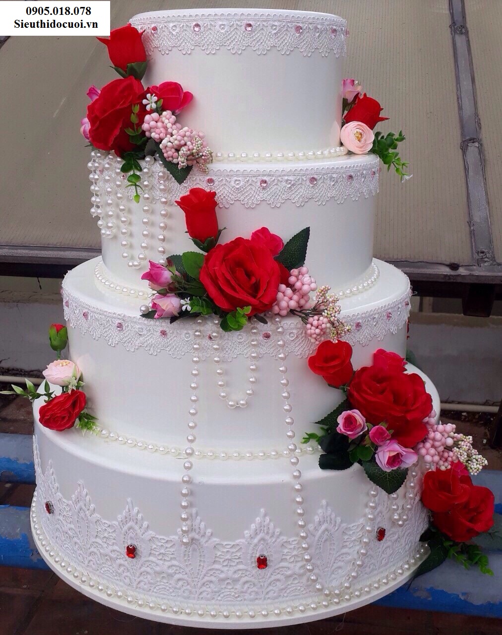 Bánh kem giả 4 tầng, Bánh kem mô hình 4 tầng Bánh kem giả 4 tầng, Bánh kem mô hình 4 tầng