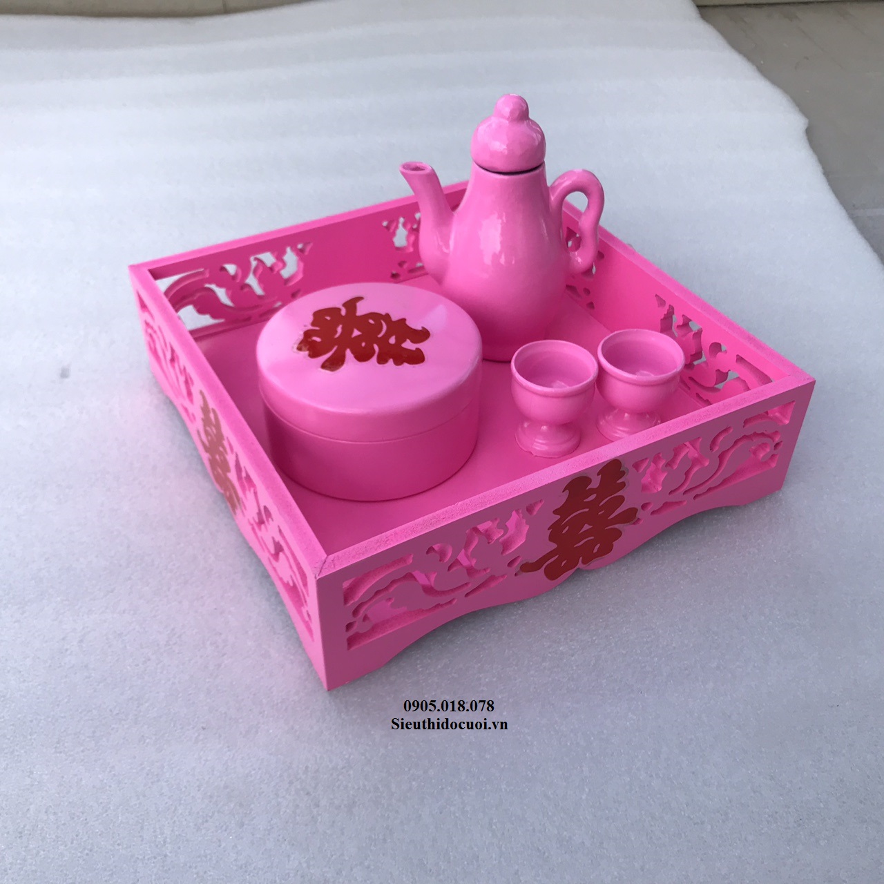 Mâm quả, khay, bình rượu và khăn Mâm quả, khay, bình rượu và khăn