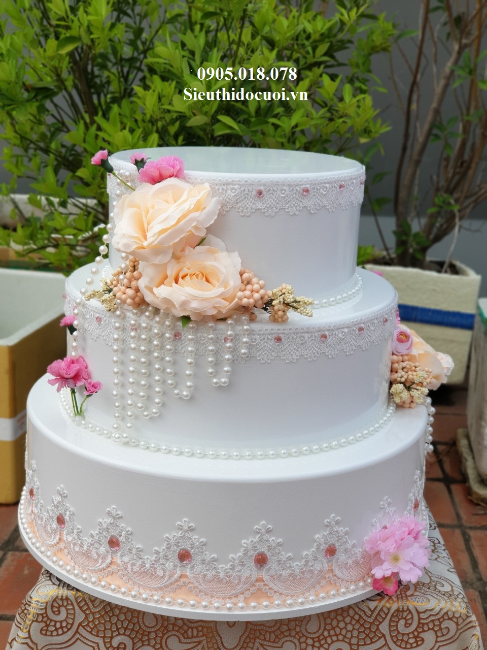 Bánh kem giả 3 tầng, Bánh kem mô hình 3 tầng Bánh kem giả 3 tầng, Bánh kem mô hình 3 tầng