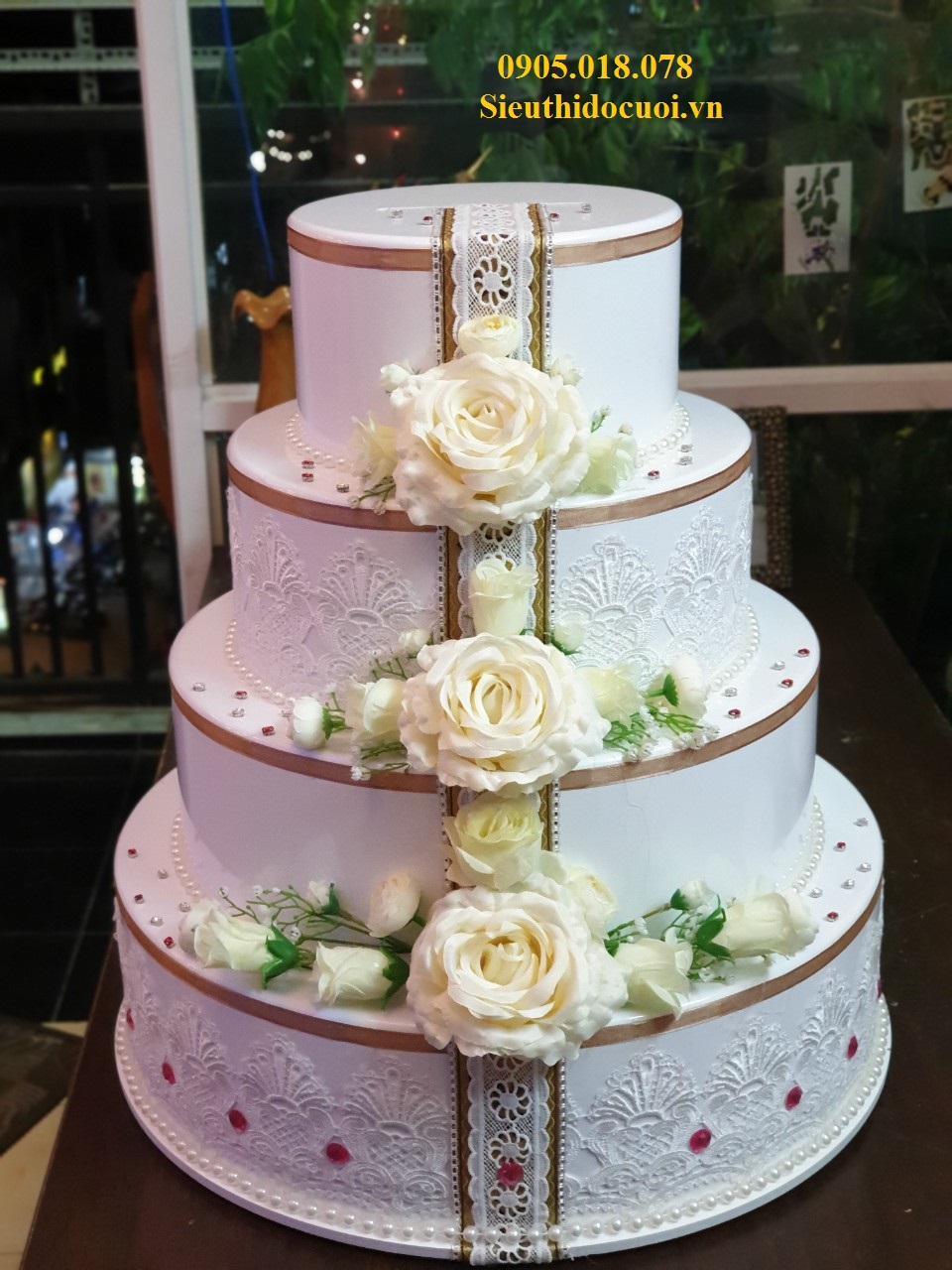 Bánh kem giả 4 tầng, Bánh kem mô hình 4 tầng Bánh kem giả 4 tầng, Bánh kem mô hình 4 tầng