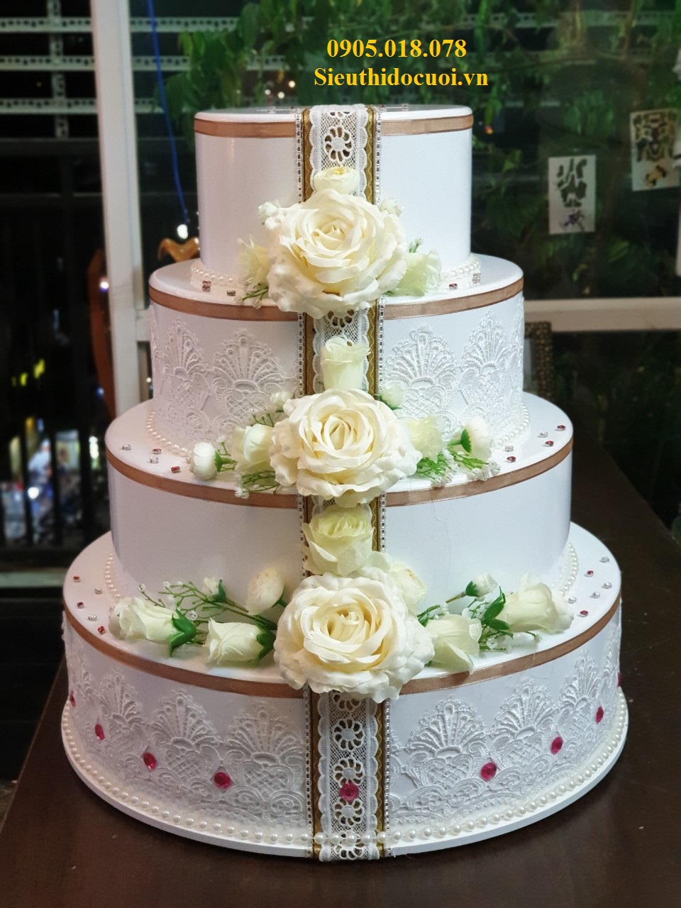 Bánh kem giả 4 tầng, Bánh kem mô hình 4 tầng Bánh kem giả 4 tầng, Bánh kem mô hình 4 tầng