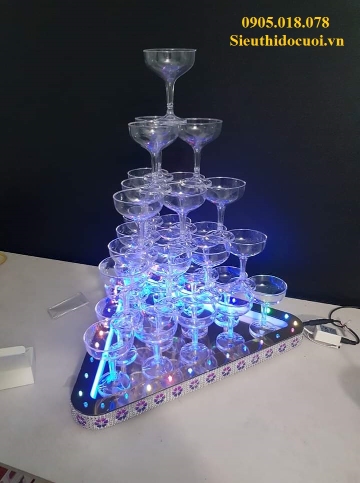 Tháp ly đám cưới, Tháp rượu đám cưới Tháp ly đám cưới, Tháp rượu đám cưới