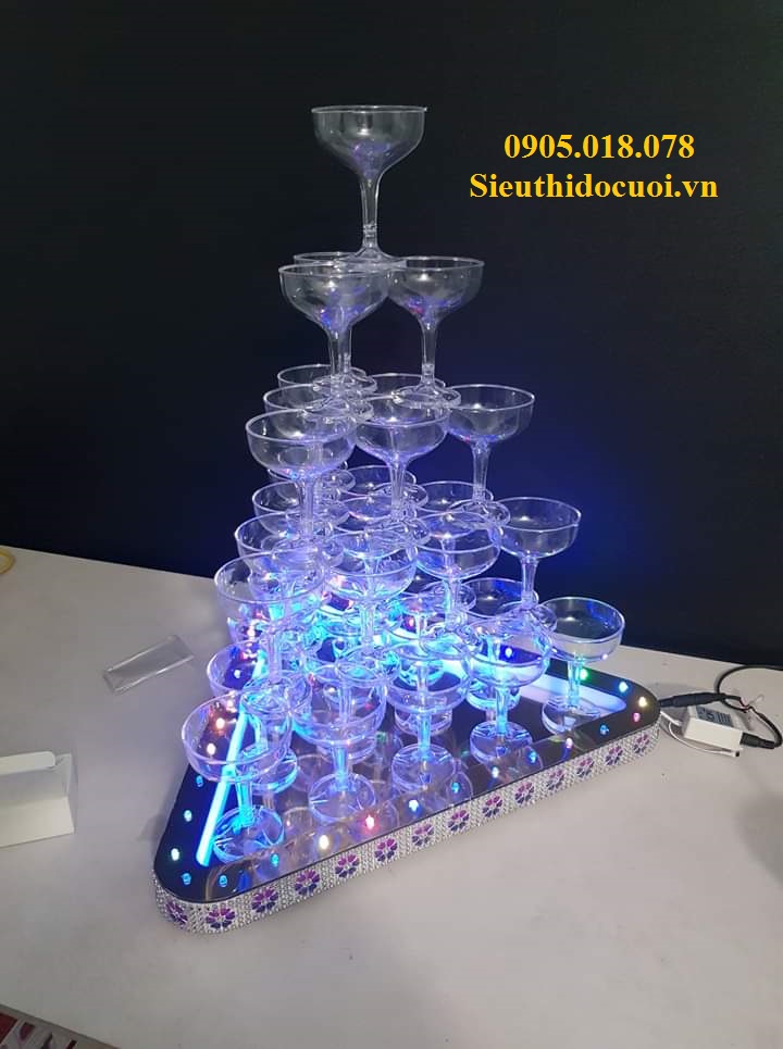 Tháp ly đám cưới, Tháp rượu đám cưới Tháp ly đám cưới, Tháp rượu đám cưới