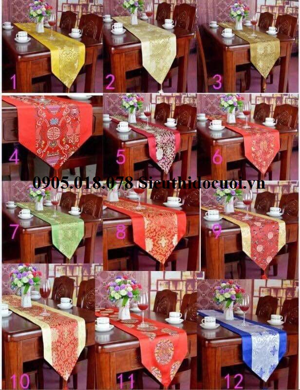 KHĂN BÀN, KHĂN TRẢI BÀN ĐÁM CƯỚI KHĂN BÀN, KHĂN TRẢI BÀN ĐÁM CƯỚI