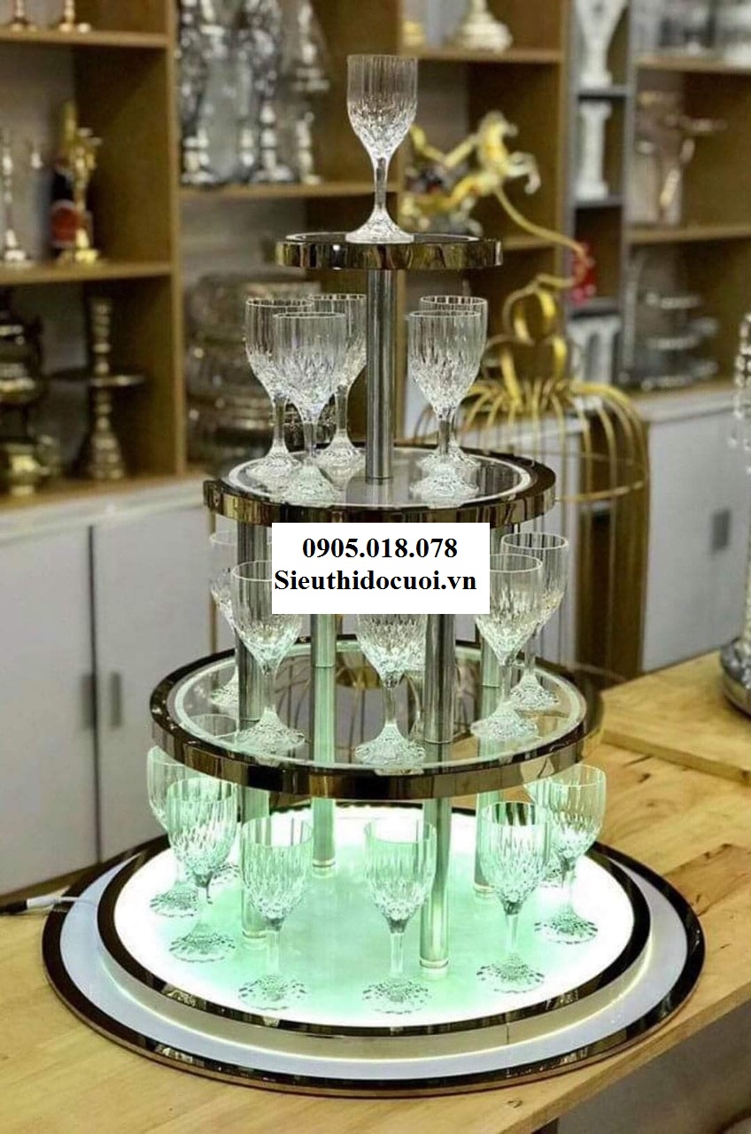 Tháp ly đám cưới mẫu TL29 Tháp ly đám cưới mẫu TL29