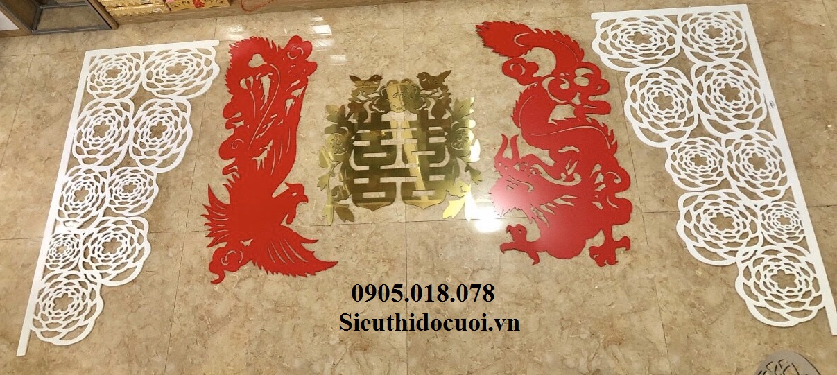 Cặp góc trang trí gia tiên Cặp góc trang trí gia tiên