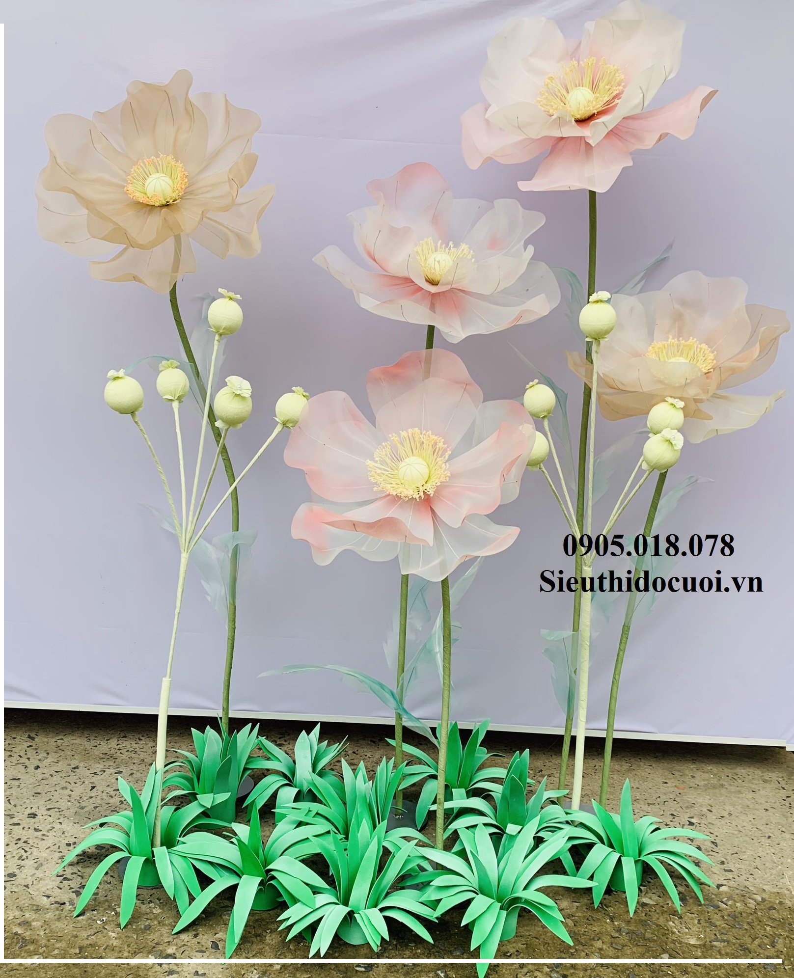 Hoa trang trí sân khấu, lối đi sân khấu Hoa trang trí sân khấu, lối đi sân khấu