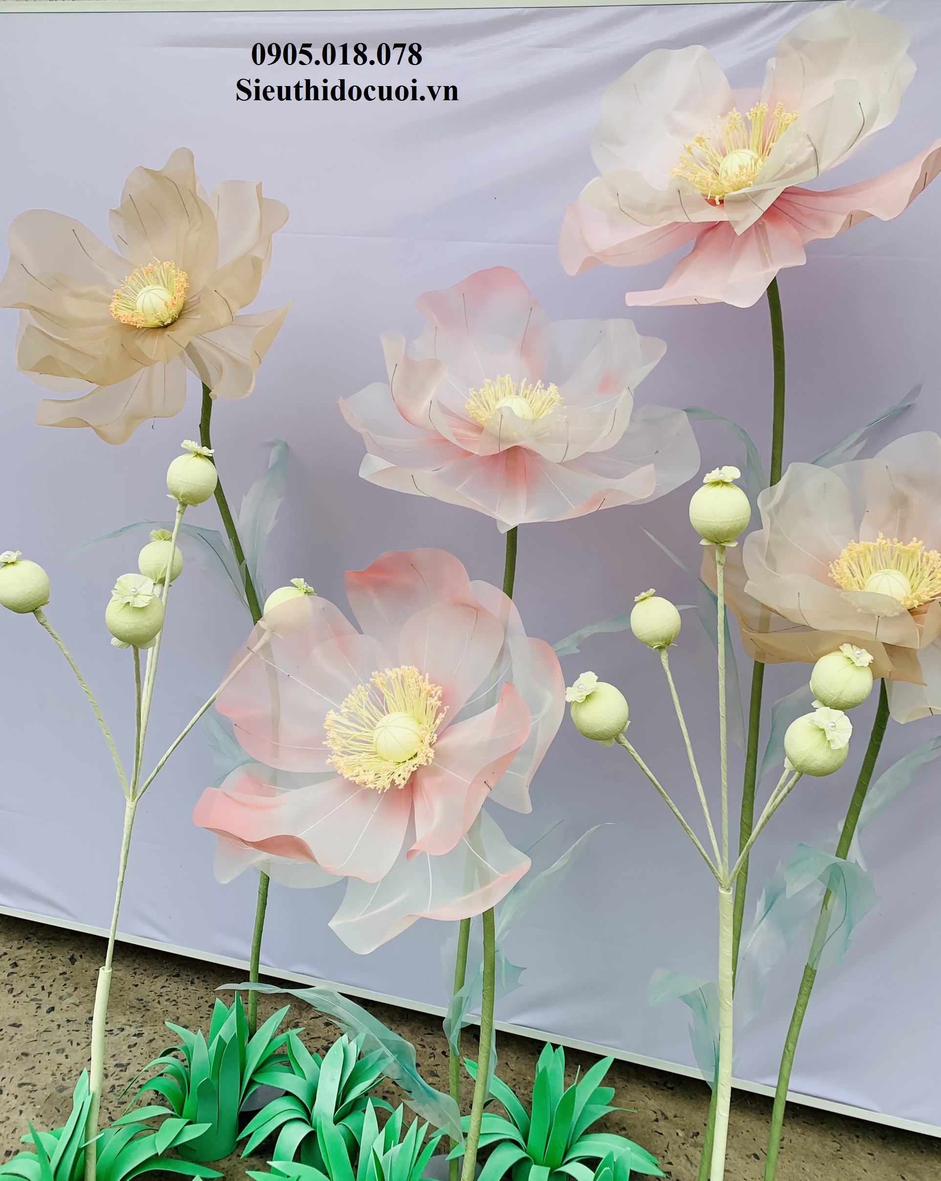 Hoa trang trí sân khấu, lối đi sân khấu Hoa trang trí sân khấu, lối đi sân khấu