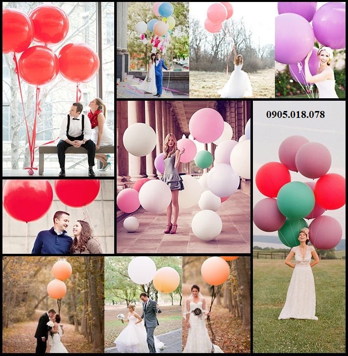 Bong bóng tiệc cưới, bong bóng trang trí đám cưới giá sỉ Bong bóng tiệc cưới, bong bóng trang trí đám cưới giá sỉ
