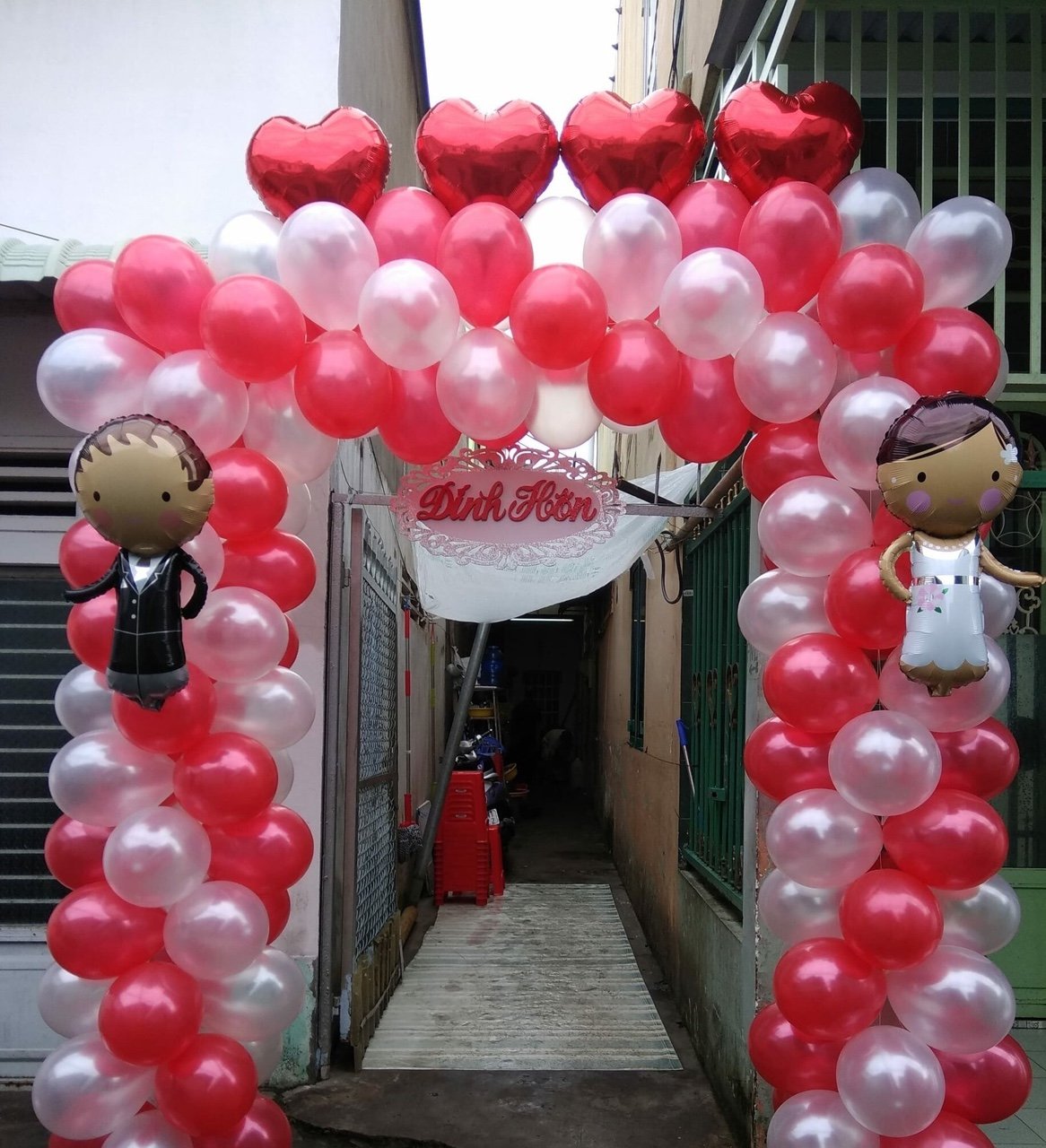 Bong bóng tiệc cưới, bong bóng trang trí đám cưới giá sỉ Bong bóng tiệc cưới, bong bóng trang trí đám cưới giá sỉ