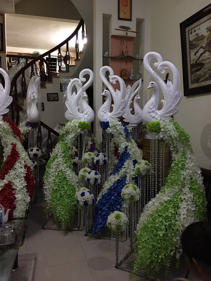 Chim công mô hình mút xốp có đèn led Chim công mô hình mút xốp có đèn led