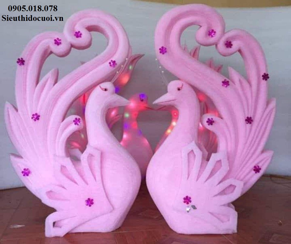 Chim công mô hình mút xốp có đèn led Chim công mô hình mút xốp có đèn led