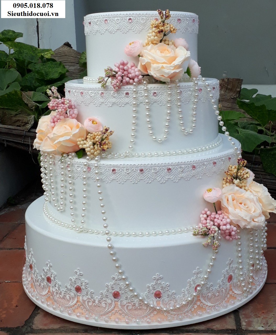 Bánh kem giả 4 tầng, Bánh kem mô hình 4 tầng Bánh kem giả 4 tầng, Bánh kem mô hình 4 tầng