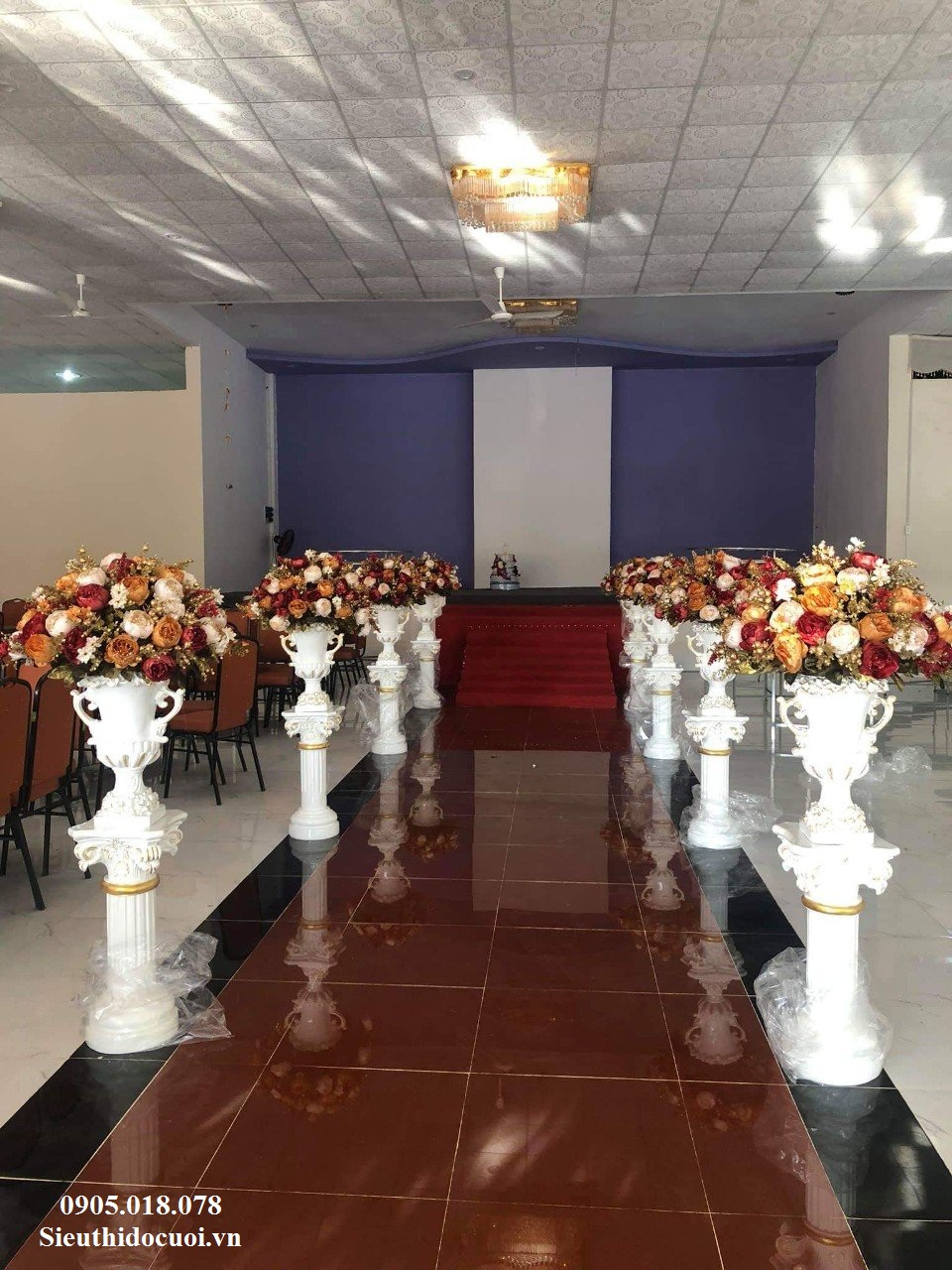 Đôn hoa đám cưới, trụ hoa đám cưới Đôn hoa đám cưới, trụ hoa đám cưới