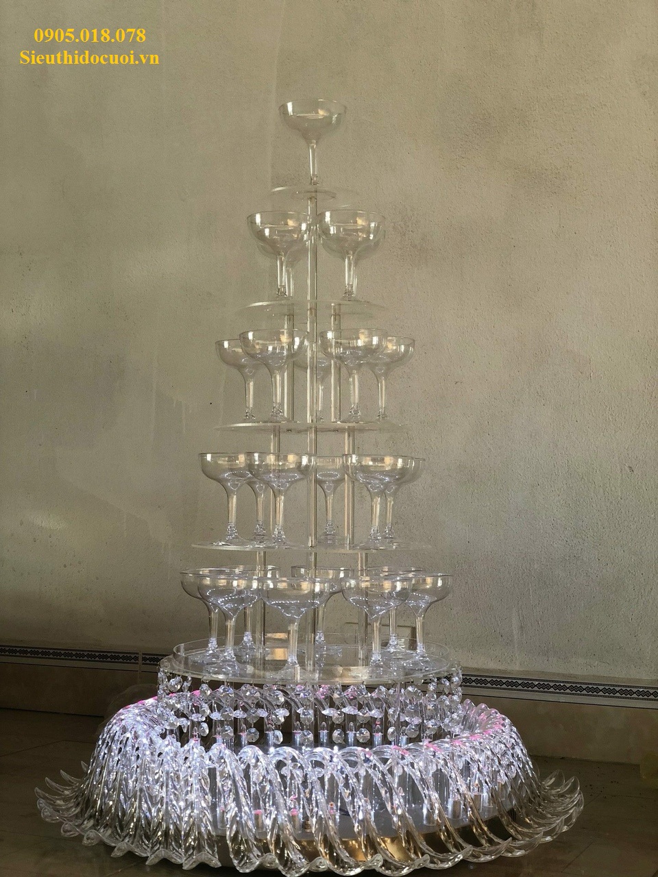 Tháp ly xếp tầng TL 25 Tháp ly xếp tầng TL 25