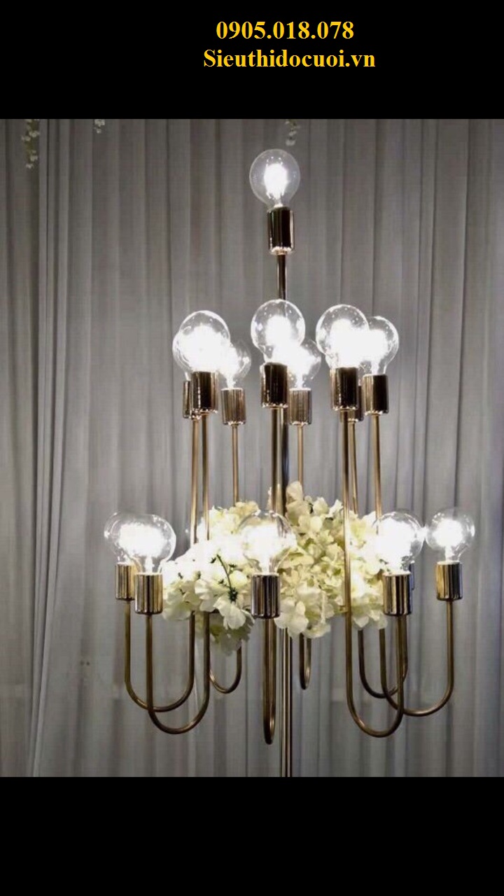 Đèn chùm nến chân đứng giá rẻ Đèn chùm nến chân đứng giá rẻ