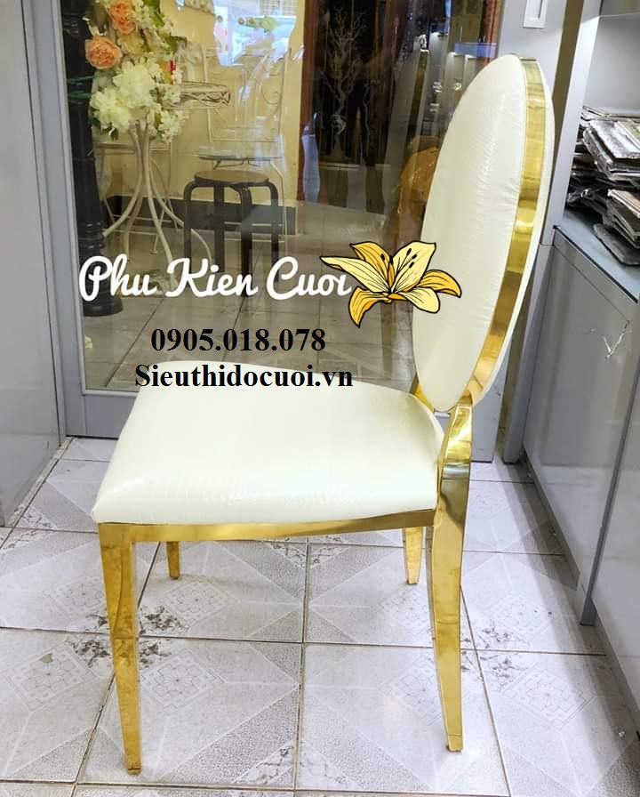 Ghế Louis inox gold, bạc Ghế Louis inox gold, bạc