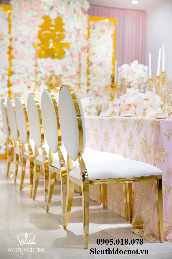 Ghế Louis inox gold, bạc Ghế Louis inox gold, bạc