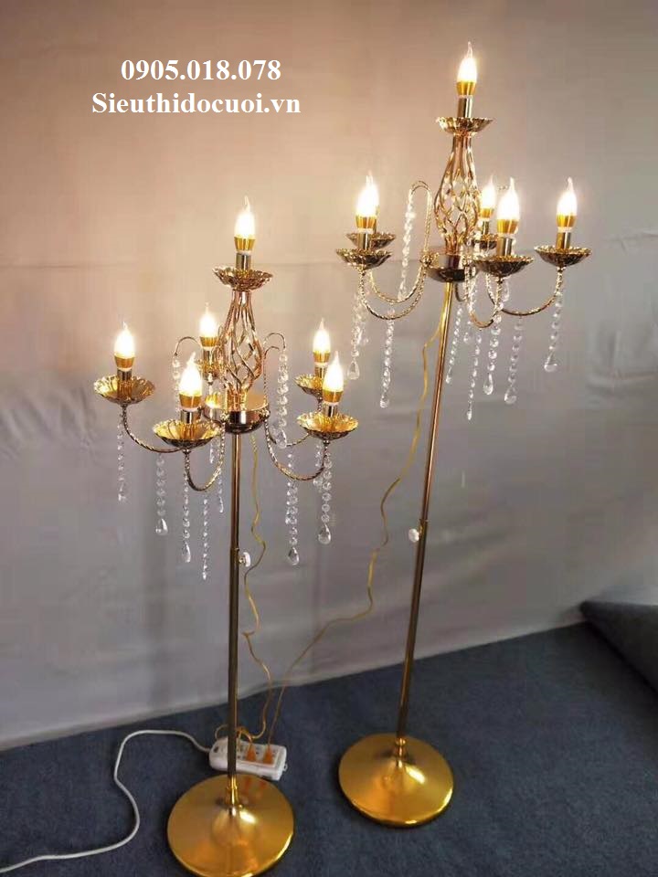 Đèn chùm nến chân đứng giá rẻ Đèn chùm nến chân đứng giá rẻ