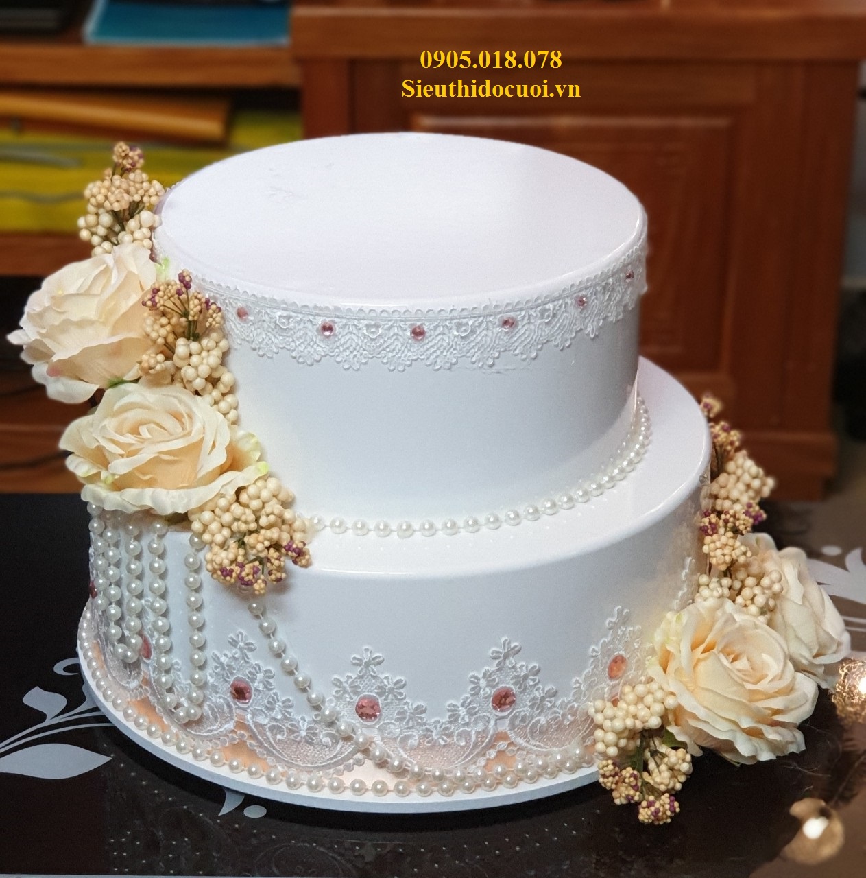 Bánh kem giả 2 tầng, Bánh kem mô hình 2 tầng Bánh kem giả 2 tầng, Bánh kem mô hình 2 tầng