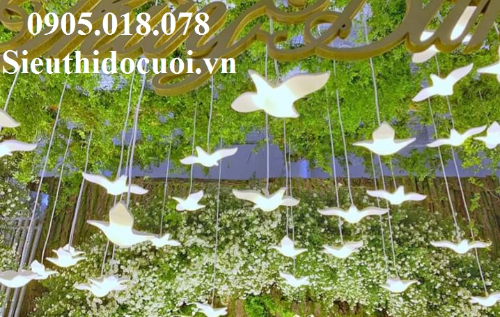 Mẫu treo Decor cho nhà hàng, rạp cưới, cổng cưới Mẫu treo Decor cho nhà hàng, rạp cưới, cổng cưới